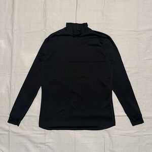 Vintage Nike Shirt Mens XL Black Mock Turtleneck Long Sleeve Made in USA 90s